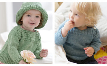 Boat Neck Baby Sweater Free Knitting Patterns