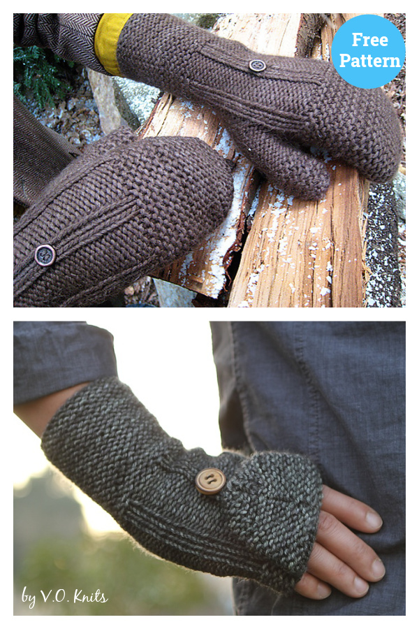 Borough Convertible Fingerless Mitts Free Knitting Pattern