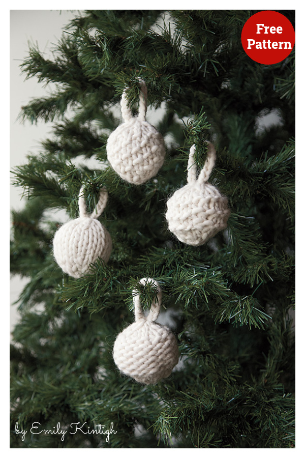 Bulky Baubles Free Knitting Pattern