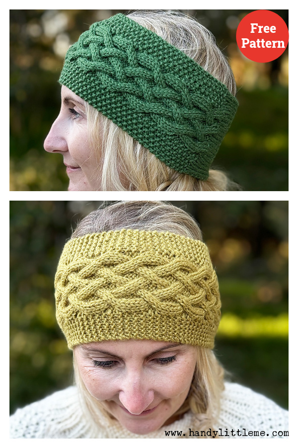 Celtic Cable Headband Free Knitting Pattern