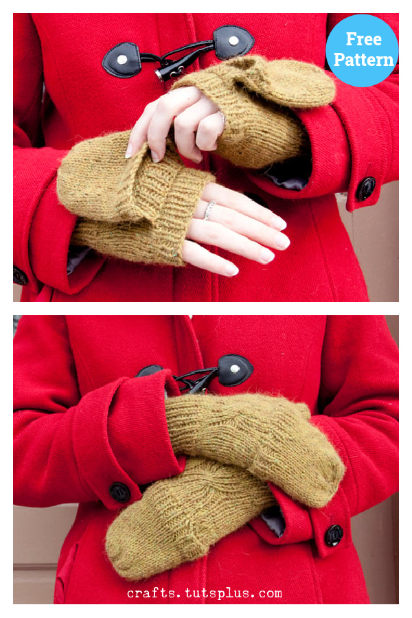 Convertible Mittens Free Knitting Pattern