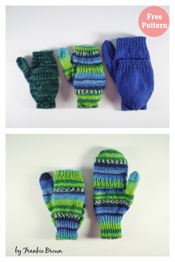 Double Mitts Free Knitting Pattern