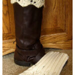 Feather Lace Boot Topper Free Knitting Pattern