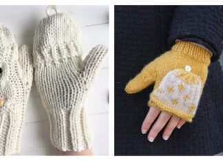 Flip Top Mittens Knitting Patterns