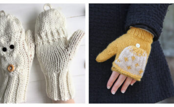 Flip Top Mittens Knitting Patterns