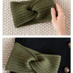 Green Stems Headband Free Knitting Pattern