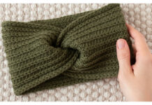 Green Stems Headband Free Knitting Pattern