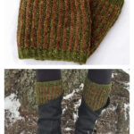 Reversible Brioche Boot Cuffs Free Knitting Pattern