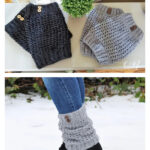 Slouchy Ankle Boot Cuff Knitting Pattern