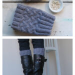 Stockinette Cable Boot Cuff Free Knitting Pattern