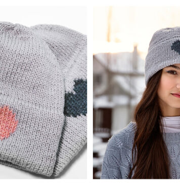 Double Brimmed Beanie Free Knitting Pattern