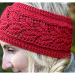 Falling Leaves Headband Free Knitting Pattern