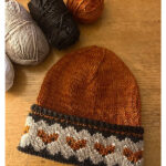 Fox Beanie Free Knitting Pattern