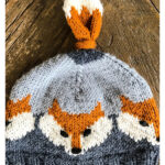 Fox Beanie Hat Knitting Pattern