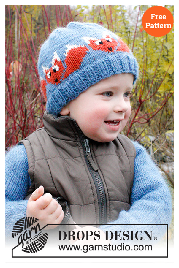 Fox Hat Free Knitting Pattern