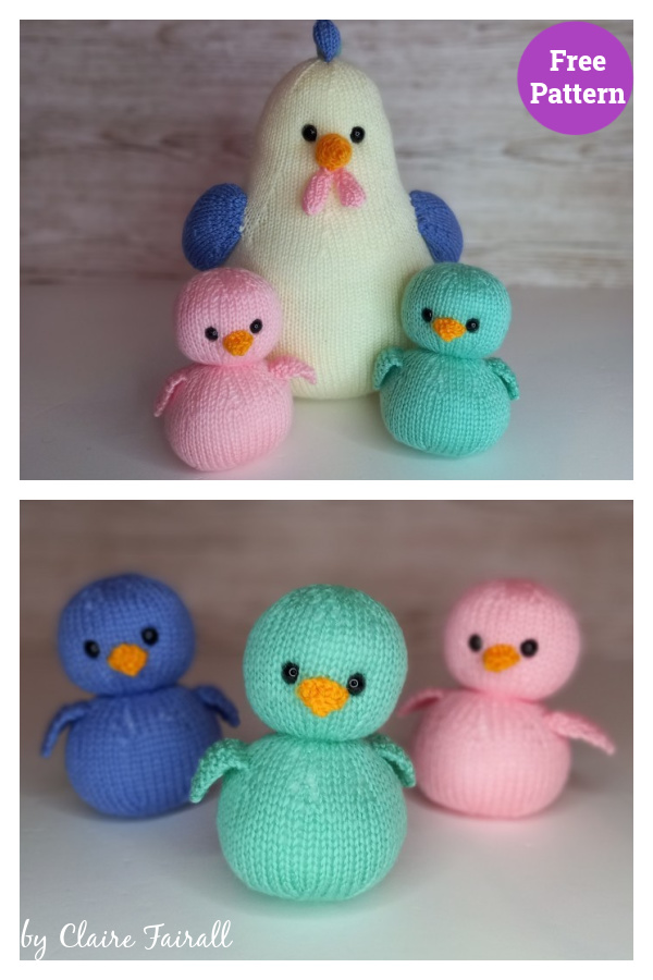 Mama Chicken Free Knitting Pattern 