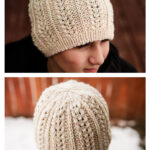 Martha Beanie Hat Free Knitting Pattern