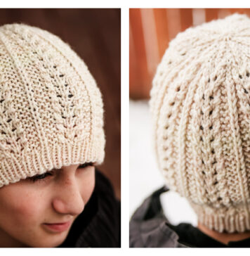 Martha Beanie Hat Free Knitting Pattern