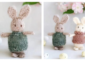 Mini Bunny Free Knitting Pattern