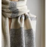 Peppered Stripes Wrap Free Knitting Pattern