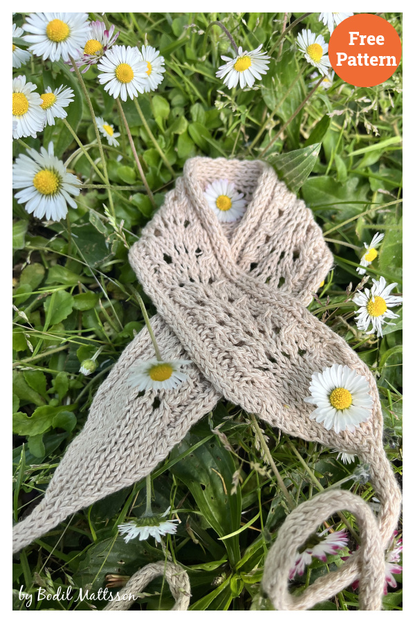 Rose Cotton Headband Free Knitting Pattern