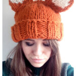 Super Chunky Fox Hat Free Knitting Pattern