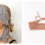 Tie Back Headband Knitting Patterns