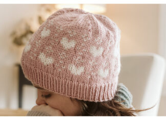 Valentine Hat Free Knitting Pattern