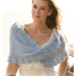 Water Twisted Shawl Wrap Free Knitting Pattern