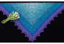 A Blessing of Bellflowers Shawl Free Knitting Pattern