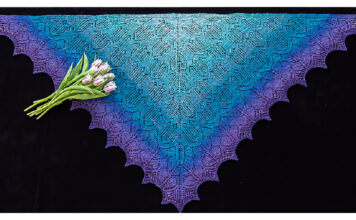 A Blessing of Bellflowers Shawl Free Knitting Pattern