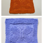 Butterfly Picture Square Free Knitting Pattern