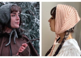 Cap Bonnet Free Knitting Pattern