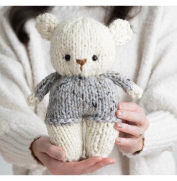 Easy Teddy Bear Free Knitting Pattern