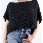 Frosty Moon Poncho Free Knitting Pattern