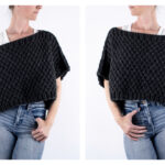 Frosty Moon Poncho Free Knitting Pattern