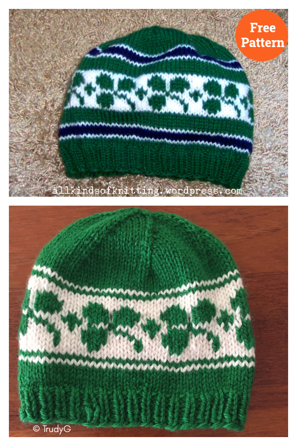 Ireland Rugby Hat Free Knitting Pattern