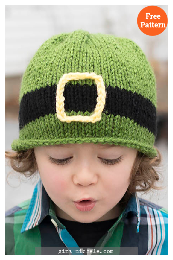 Kid's Leprechaun Hat Free Knitting Pattern