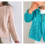 Lace Heart Sweater Knitting Patterns