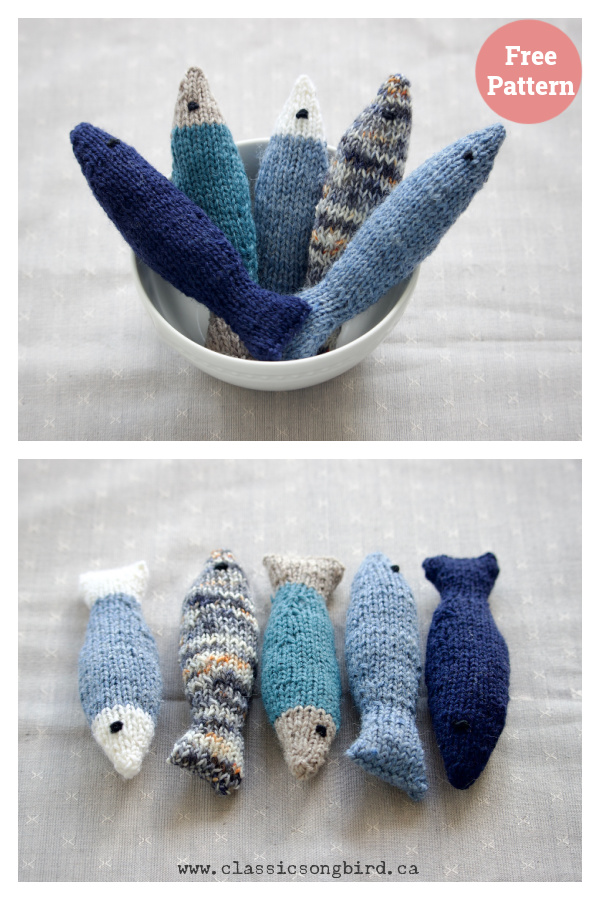 Little Fish Toy Free Knitting Pattern