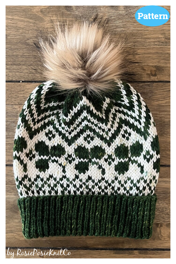 Lucky Charm Beanie Knitting Pattern