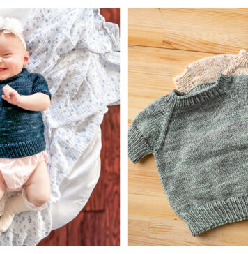 MT Baby Raglan Sweater Free Knitting Pattern