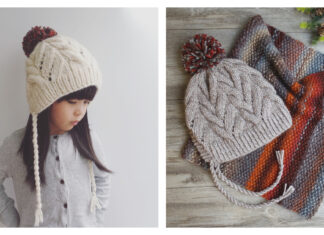 Maple Earflap Hat Free Knitting Pattern