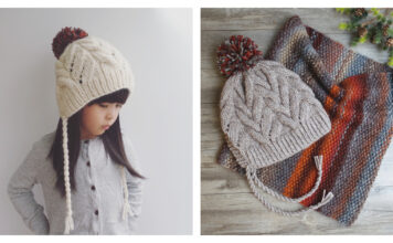 Maple Earflap Hat Free Knitting Pattern