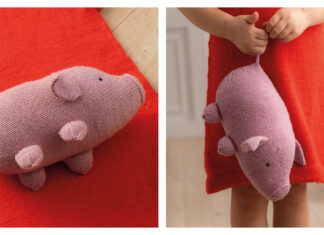 Pig Stuffie Free Knitting Pattern