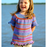 Ruffled Summer Top Free Knitting Pattern