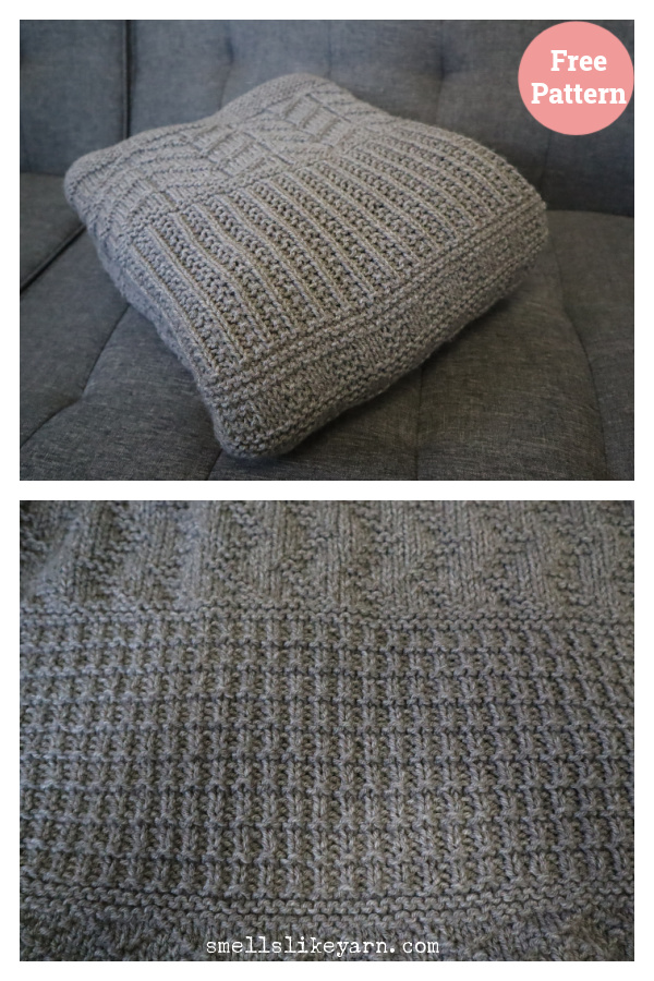 SLY Stitch Sampler Throw Free Knitting Pattern