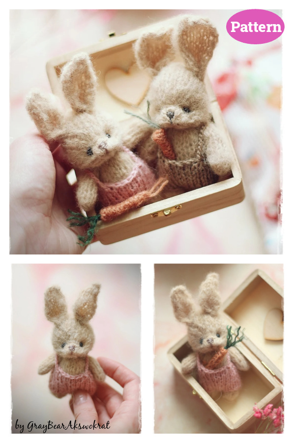 Tiny Little Bunny Knitting Pattern