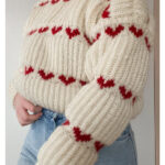Vintage Heart Sweater Knitting Pattern