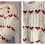 Vintage Heart Sweater Knitting Pattern